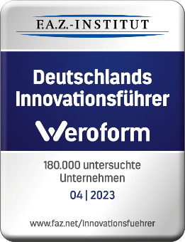 Deutschlands Innovationsführer: Weroform – Auszeichung des F.A.Z.-Instituts